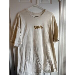 Mens XL Vans Off The Broccoli‎ T-shirt Antique White